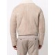 CONTRAST-COLLAR LEATHER JACKET