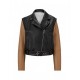 NAPPA-LEATHER REGULAR-FIT JACKET WITH REMOVABLE SLEEVES